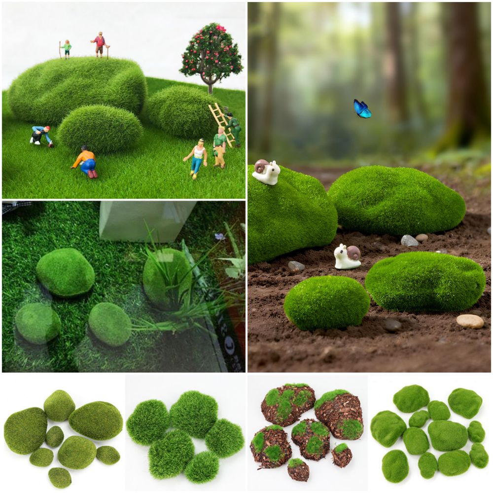 2/4/6/10PCS Green Artificial M - đánh giá và giá Planted Aquarium With Rocks