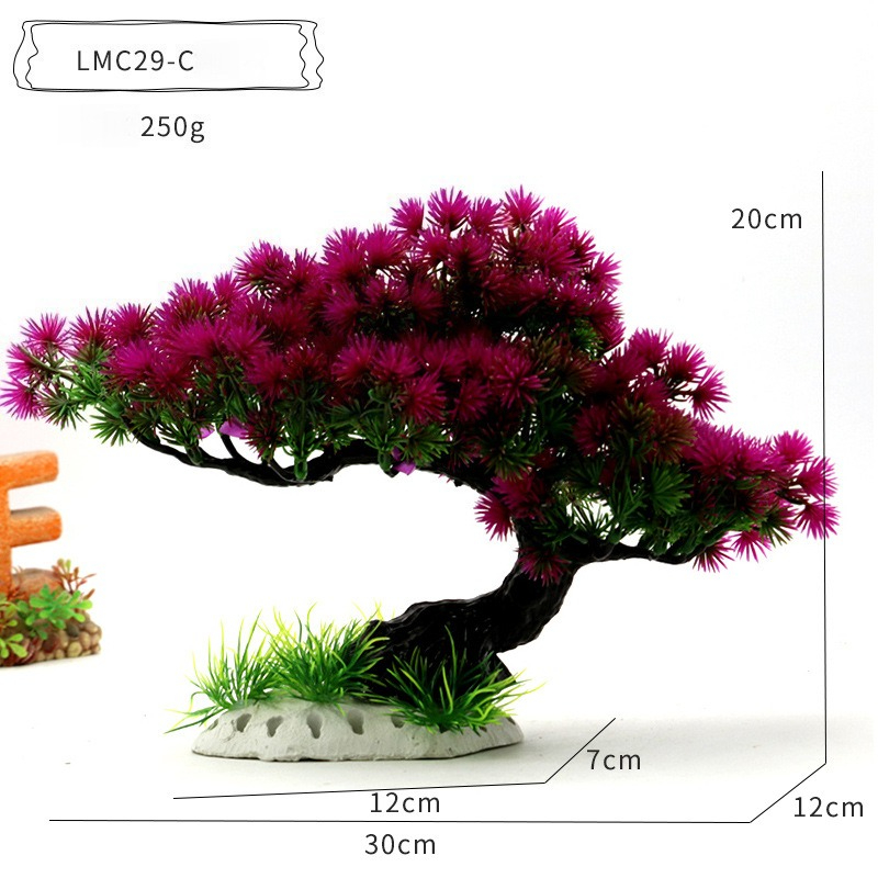 Plastic Water Plants Aquarium  - đánh giá và giá Planted Aquarium With Rocks