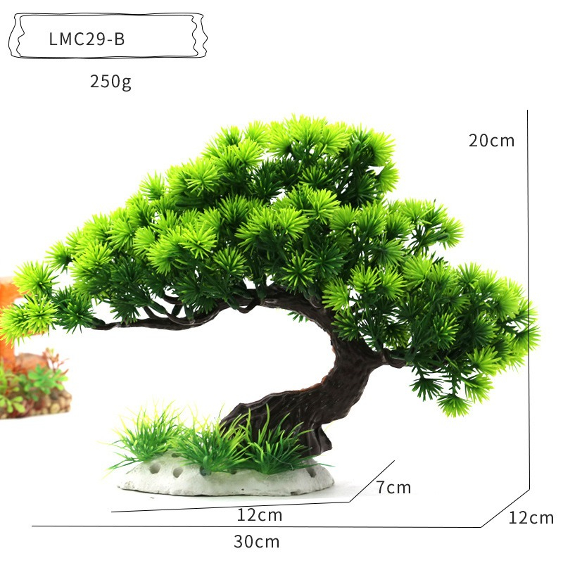 Plastic Water Plants Aquarium  - đánh giá và giá Planted Aquarium With Rocks
