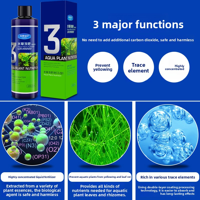 WAJABABY Liquid Aquarium Plant - đánh giá và giá Aquarium Plant Liquid Fertilizer