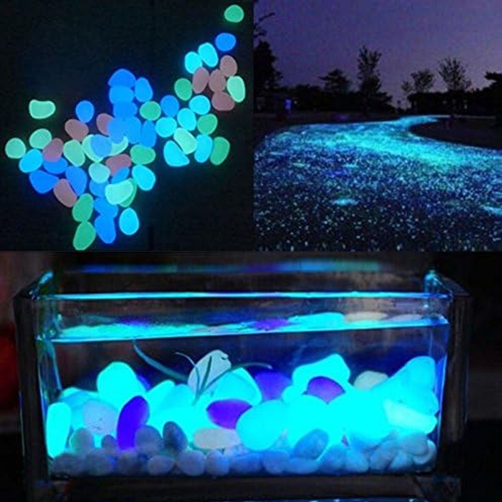 Fish Tank Rocks Glow Blue Pebb - đánh giá và giá Planted Aquarium With Rocks