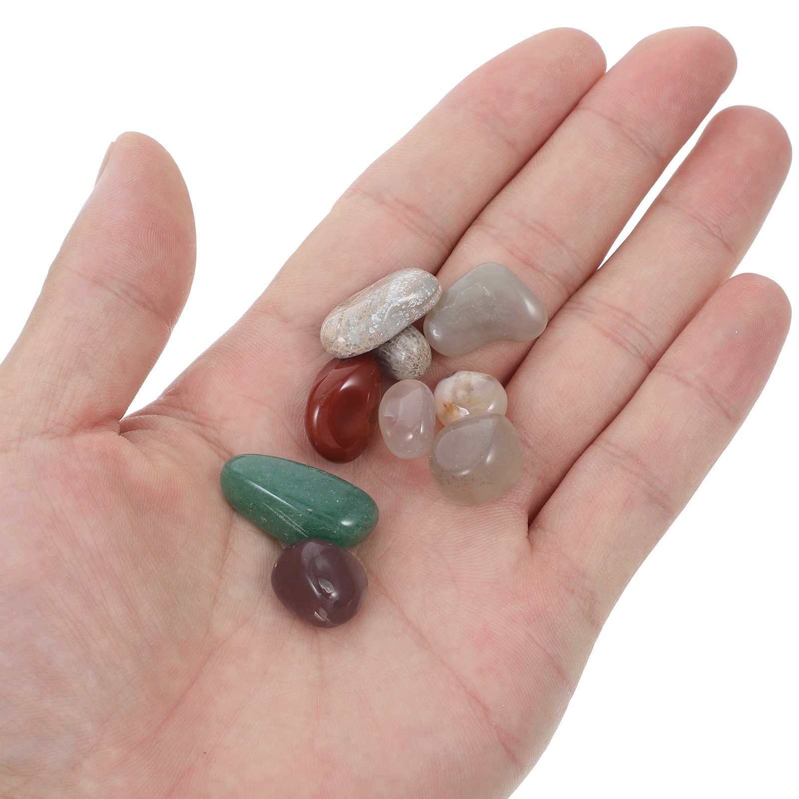 40Pcs 100G Colorful Agate Crys - đánh giá và giá Planted Aquarium With Rocks