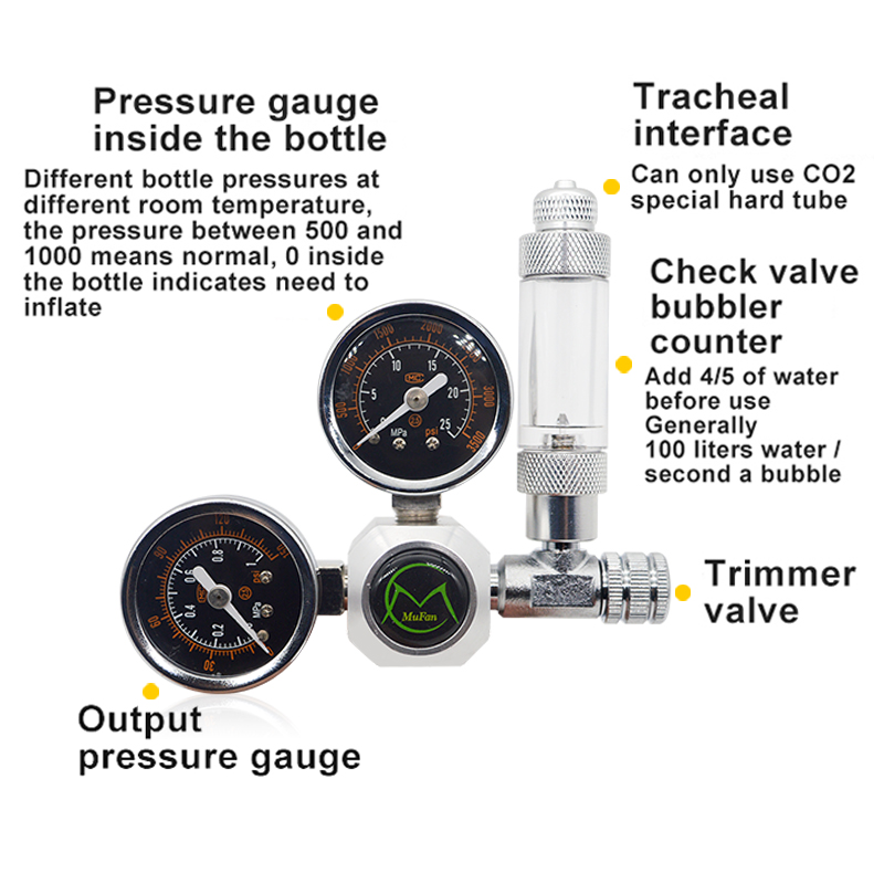 Aquarium CO2 Regulator Magneti - đánh giá và giá Planted Aquarium Co2 System