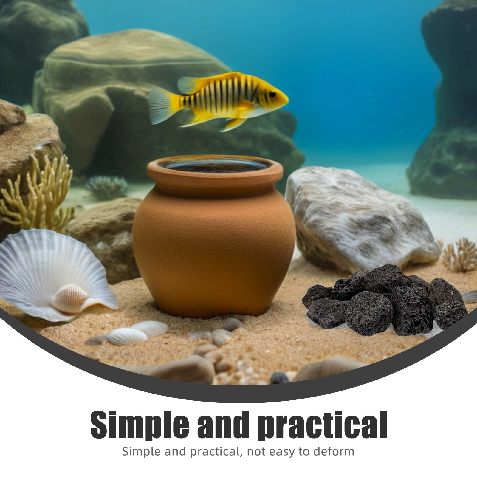 1Pack Natural Volcanic Stones  - đánh giá và giá Planted Aquarium With Rocks